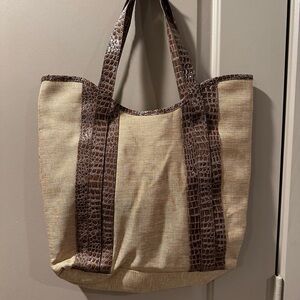 Estee Lauder Brown and Tan Tote Bag